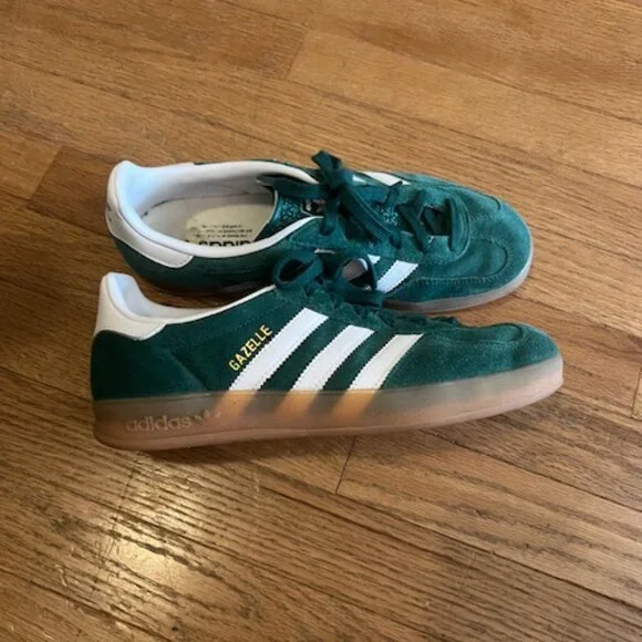 Green Adidas Gazelle - Picture 2 of 3